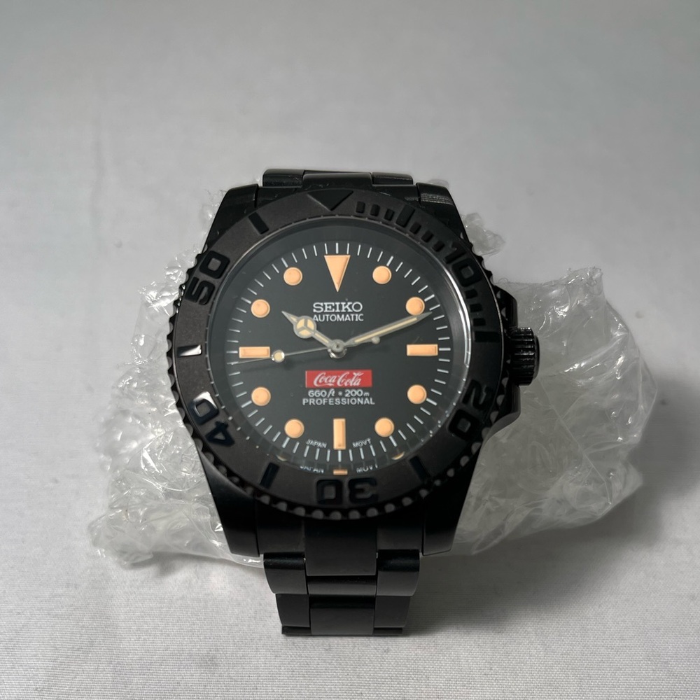 New Custom SeikoMod 40mm Automatic Dive Watch PVD